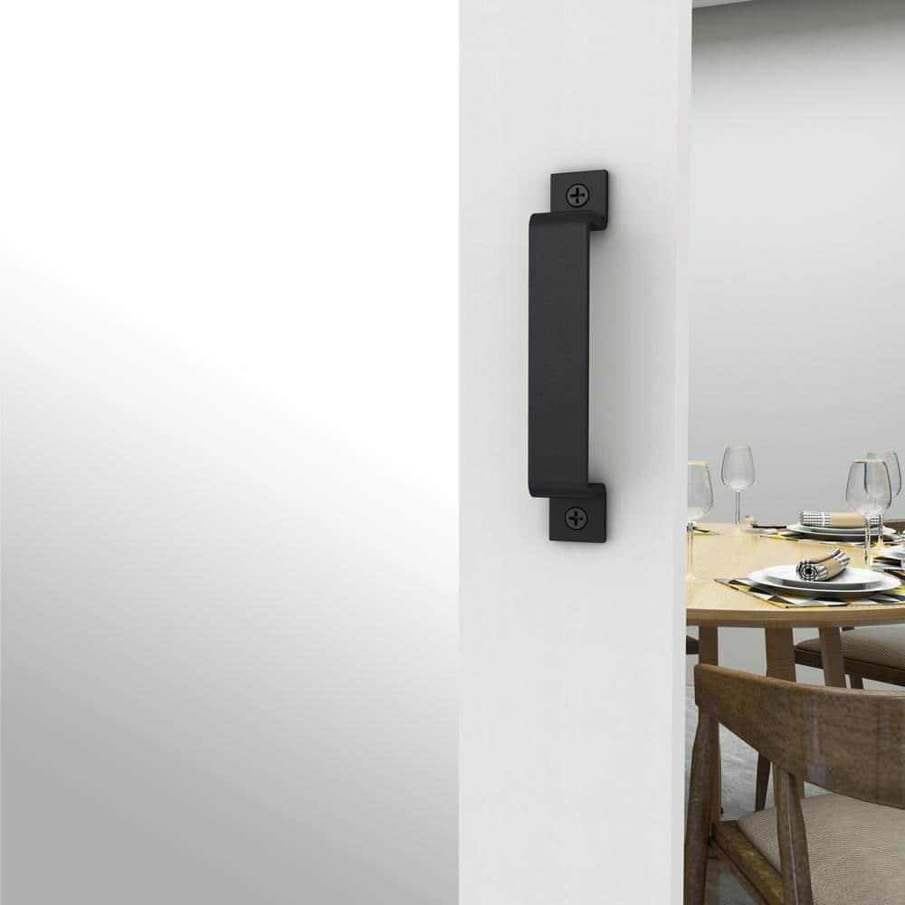 Calhome Sliding Mirror Barn Door with Hardware Kit and Door Handle