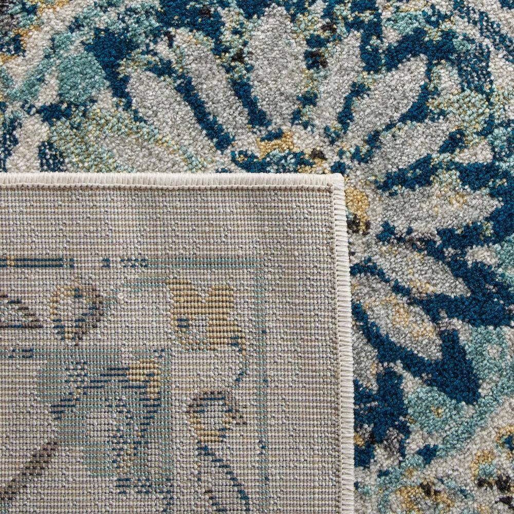 Evoke EVK252 Power Loomed Area Rug - Ivory/Blue - 6'7"x9' - Safavieh.
