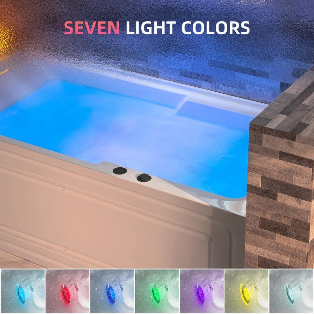 60" x 30" Whirlpool Heated Rectangular Alcove Acrylic Bathtub with Chrome/Matte Black Drain and Overflow