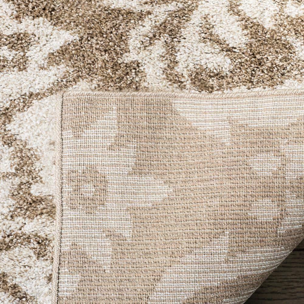 Florida Shag SG460 Power Loomed Indoor Accent Rug - Beige/Cream - 2'3"x4' - Safavieh