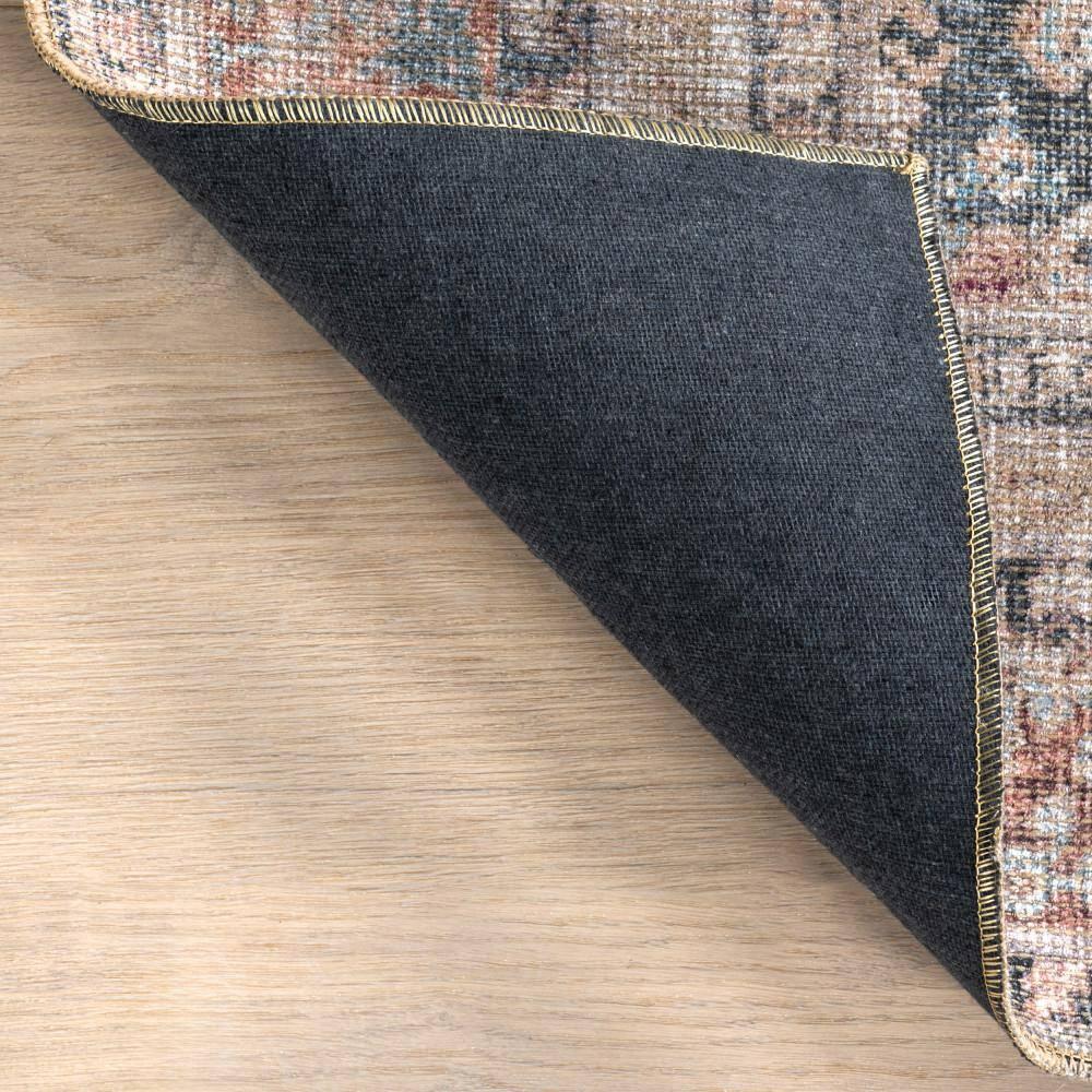 Nuloom Hillstone Collection Elfrieda Traditional Vintage Medallion Area Rug, 7' 10" x 10', Light Beige