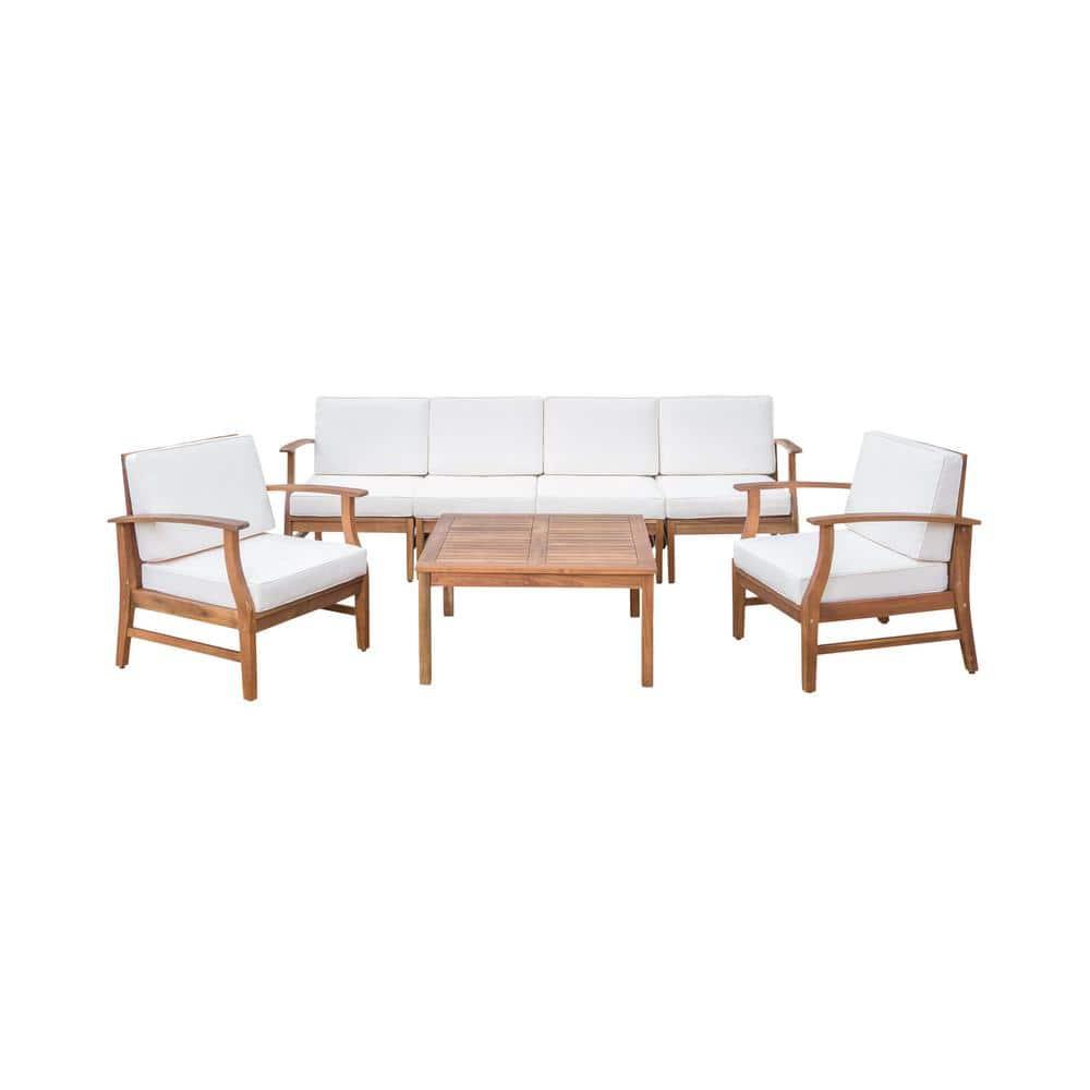 Highland Dunes Hulda 7 Piece Sectional Seating Group with Cushions