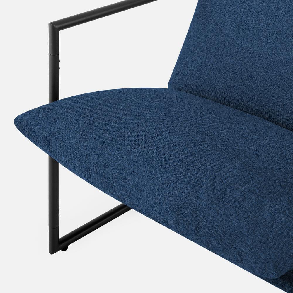 Zinus Aidan Metal Framed Sling Indoor Accent Chair, Navy