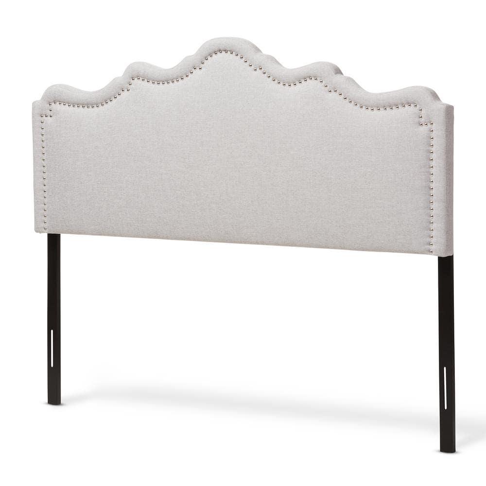 Baxton Studio Nadeen Modern and Contemporary Greyish Beige Fabric Queen Size Headboard