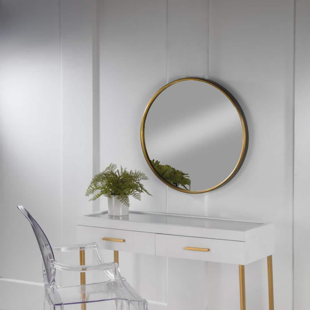 Rosdorf Park Archelle Metal Flat Wall Mirror