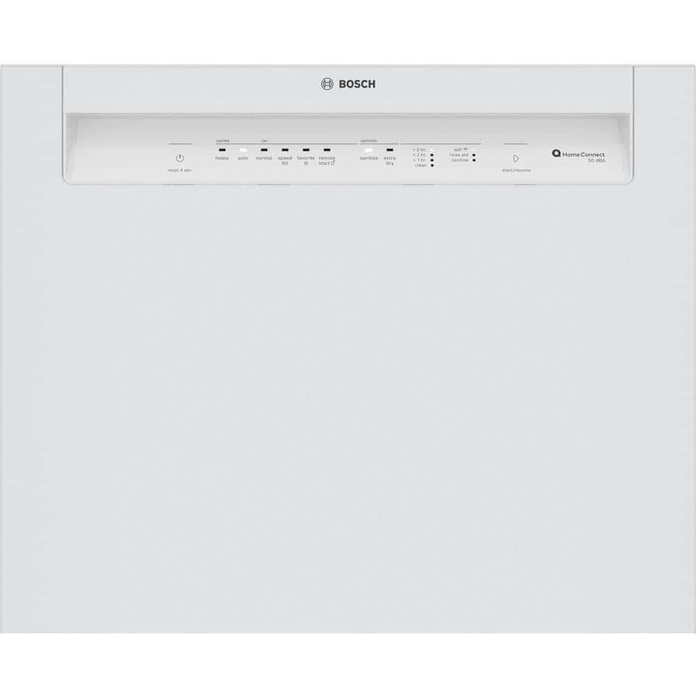 Bosch 800 Series 24" Front Control Built-In Dishwasher with Hybrid Tub SHE3AEM2N