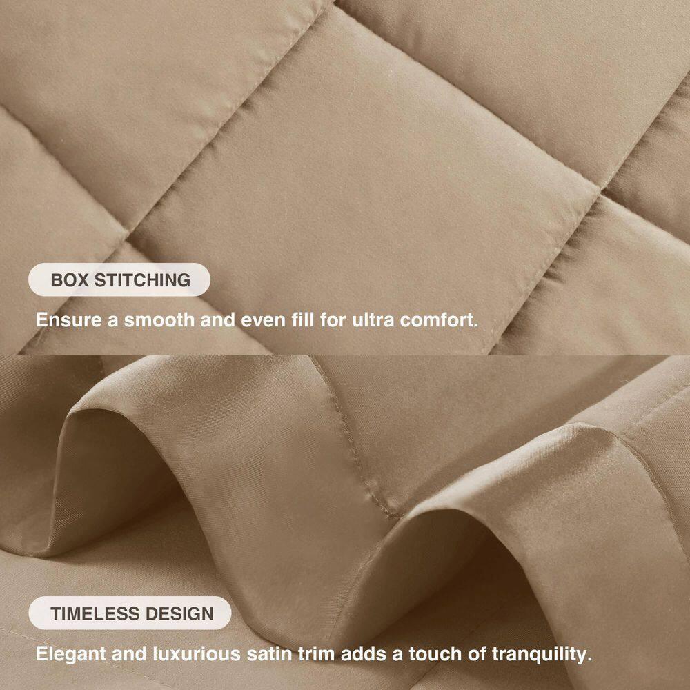 Madison Park Lightweight Down Alternative Blanket with Satin Trim