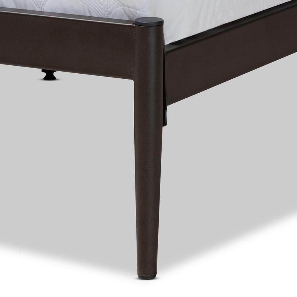 Full Nano Metal Platform Bed Black - Baxton Studio