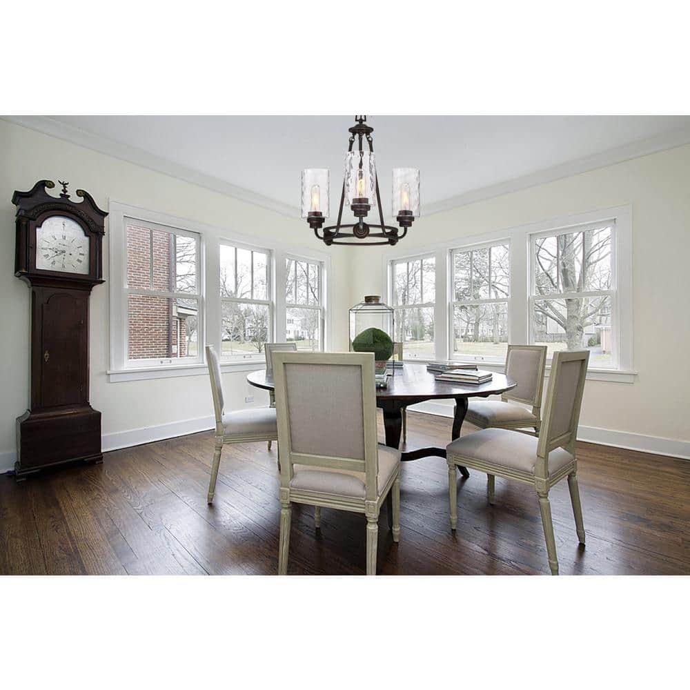 Designers Fountain - Gramercy Park - Three Light Chandelier-Old English Bronze