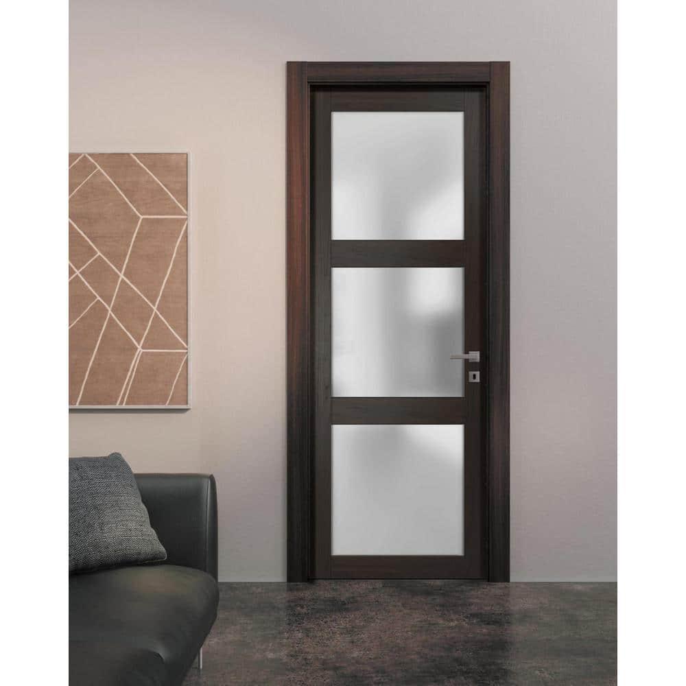 SARTODOORS Lucia Frosted Glass Standard Door Slab