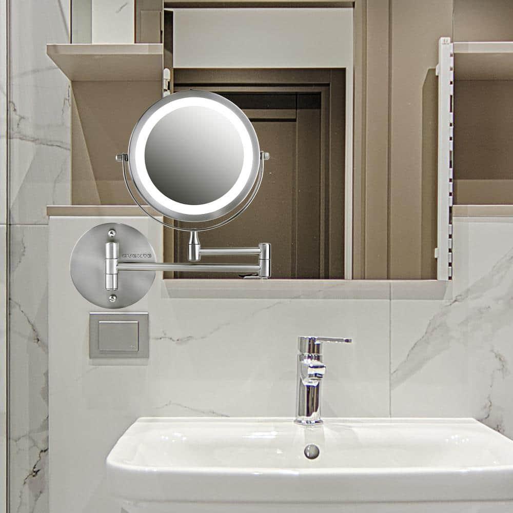 Ovente Concave LED Wall Mirror