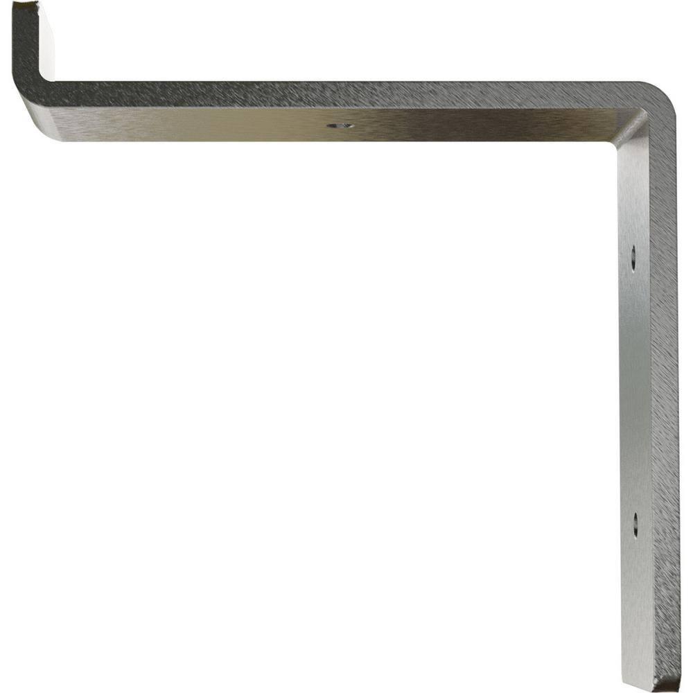 Ekena Millwork 2"W x 6"D x 6 1/4"H Steel Truss Shelf Bracket, Stainless Steel
