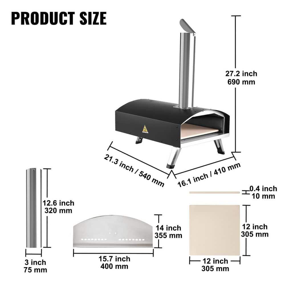 VEVOR VEVOR Stainless Steel Wood Burning Pizza Oven