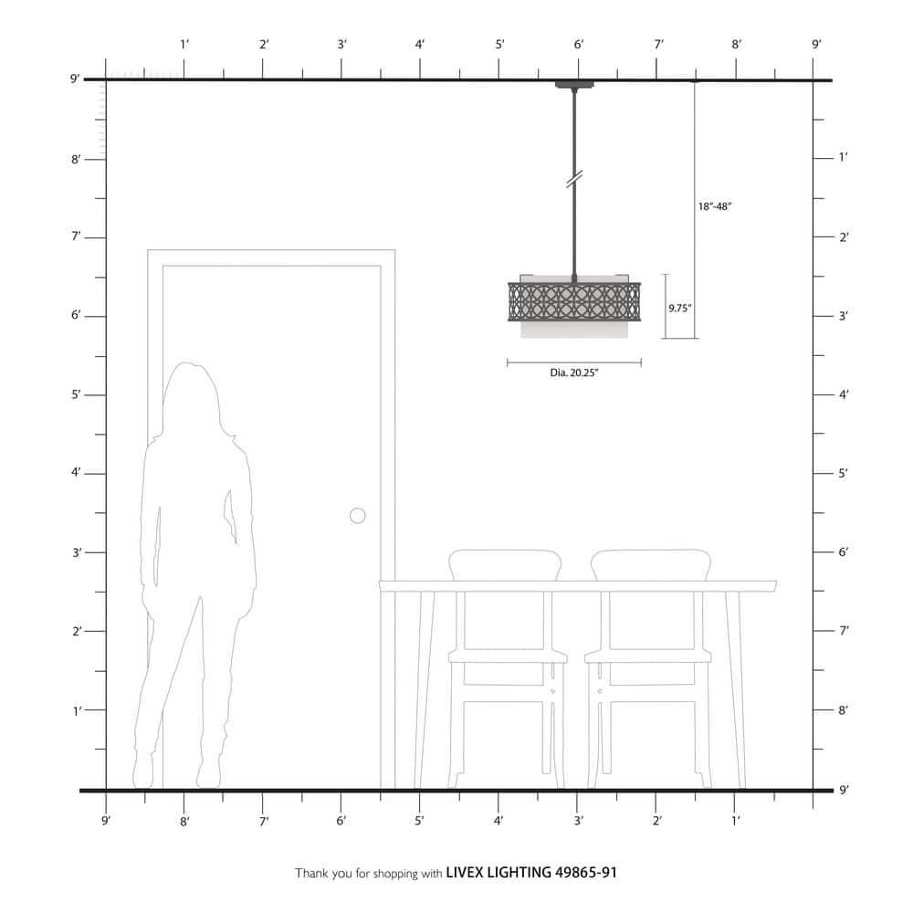 Livex Lighting Calinda 4 - Light Pendant in  Brushed Nickel