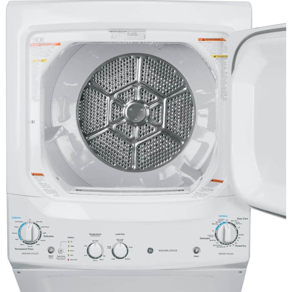 GE Appliances 3.8 cu. ft. Washer and 5.9 cu. ft. Electric Dryer Laundry Center GUD27ESSMWW