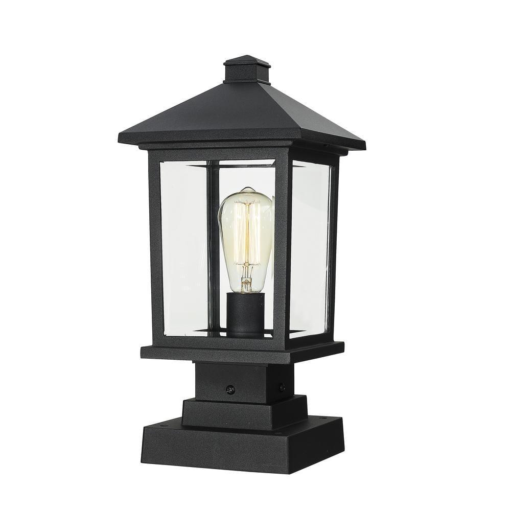 Z-Lite Portland 1 - Light Lantern in  Black