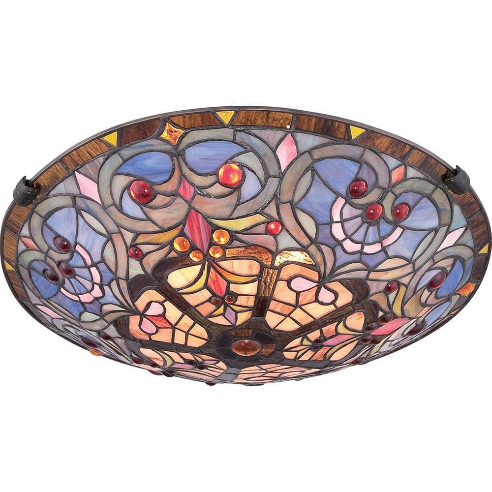 Quoizel Lighting Carroll 2 - Light Flush Mount in  Vintage Bronze
