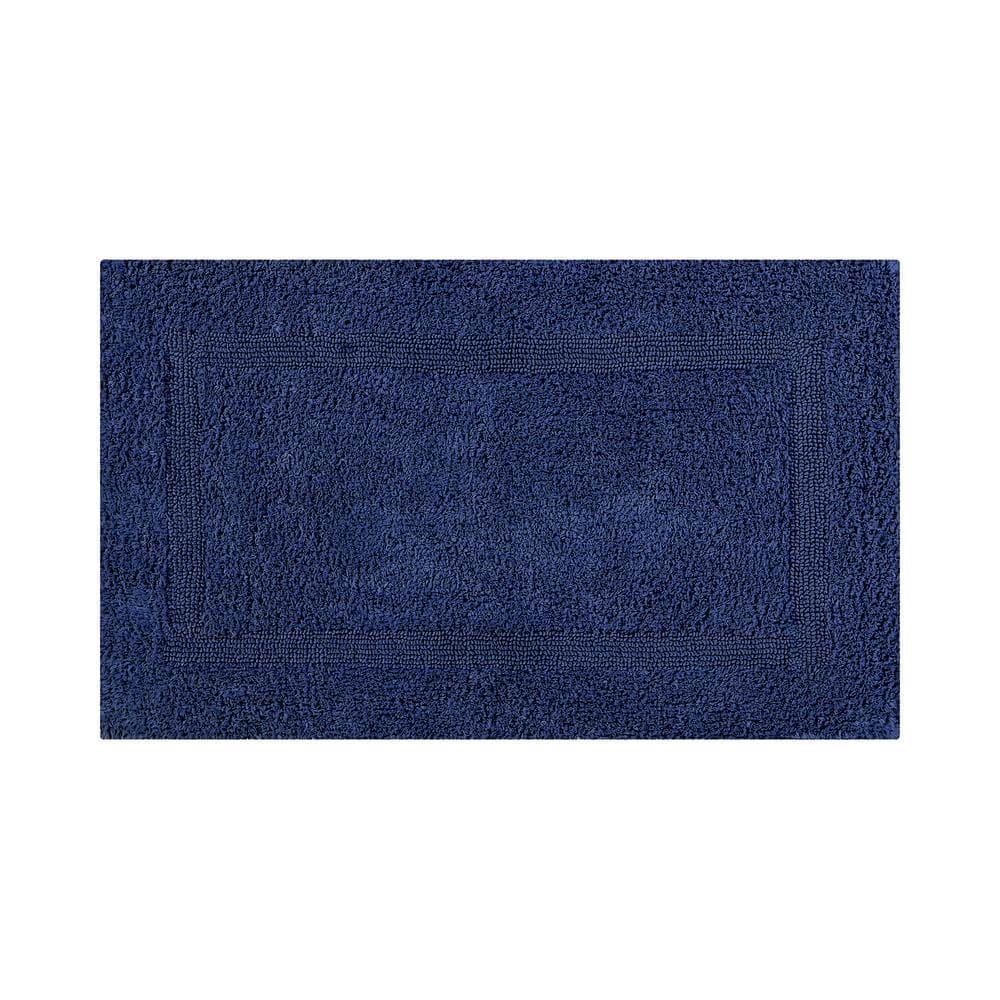 Annerose Collection 100% Cotton Reversible Machine Washable Bath Mats, Super Absorbent Bathroom Rugs