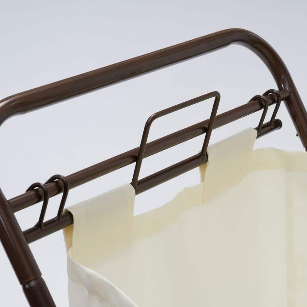 Household Essentials Rolling Laundry Hamper with Handles