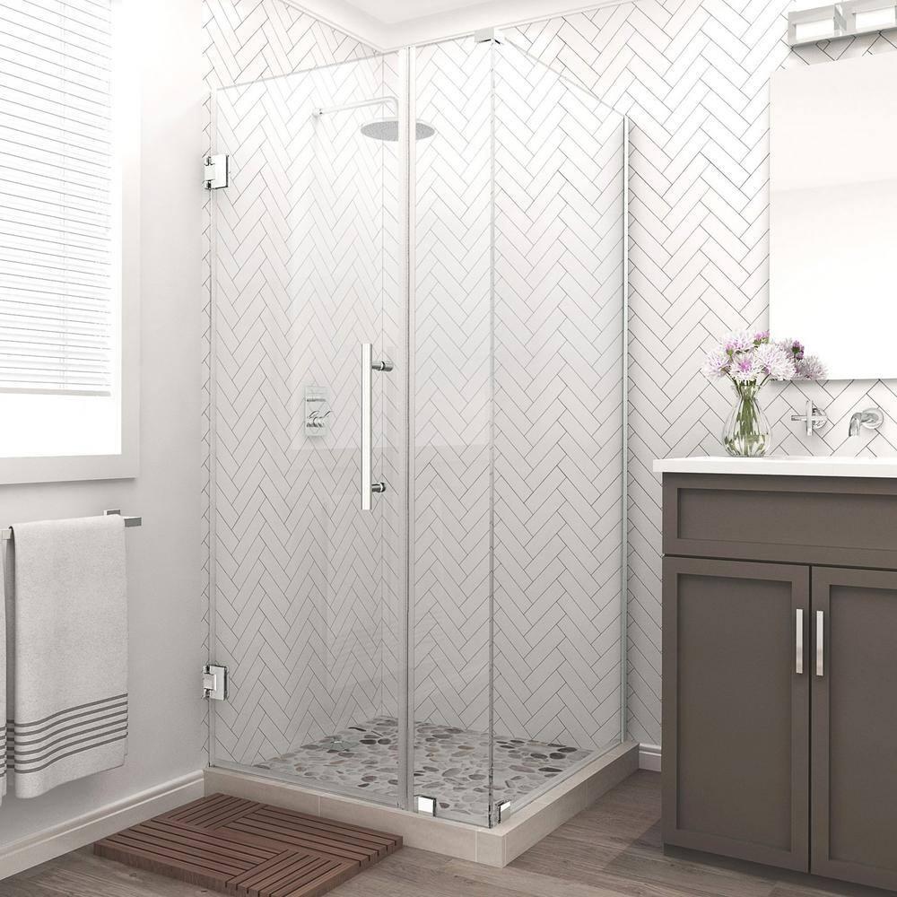 Bromley 34.25" x 72" Rectangle Hinged Shower Enclosure