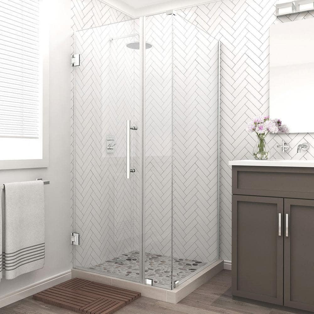 Aston Bromley 36" x 72" Rectangle Hinged Shower Enclosure SEN967EZ-CH-362236-10