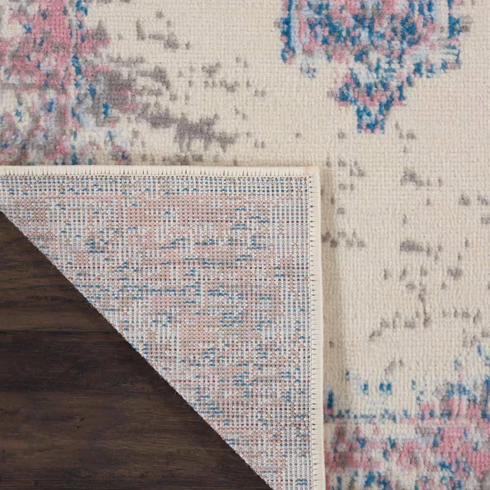 Nourison Grafix GRF14 Ivory/Pink Area Rug 2'3" x 7'6"