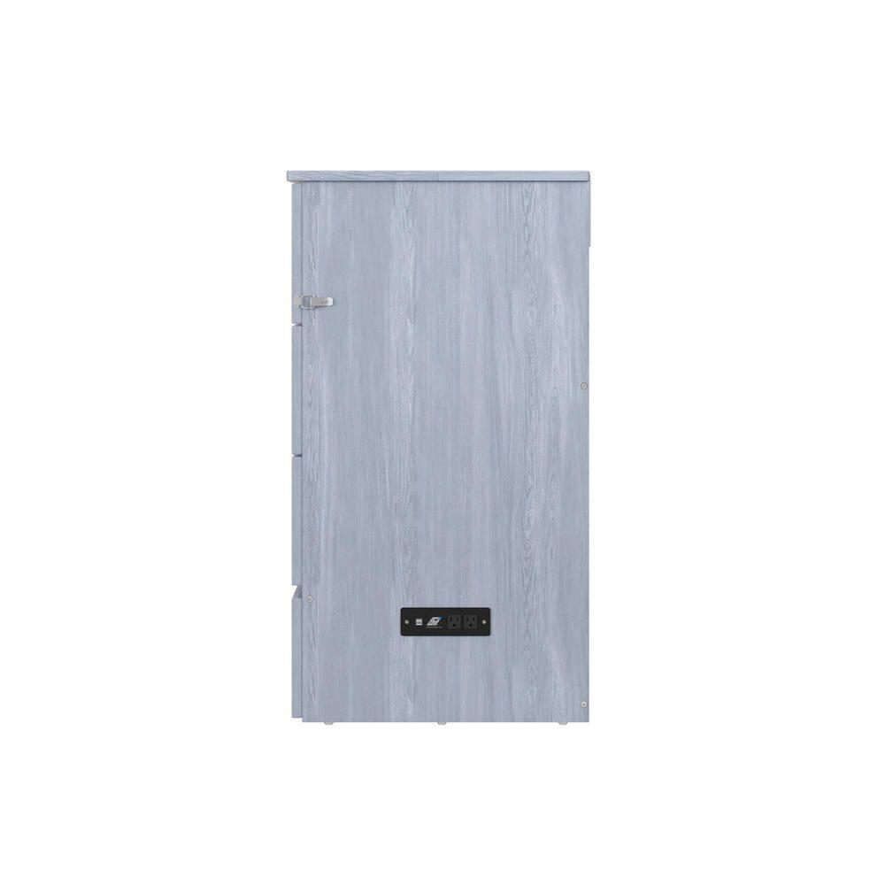 AFI Northfield Driftwood Full Solid Wood Murphy Bed Chest