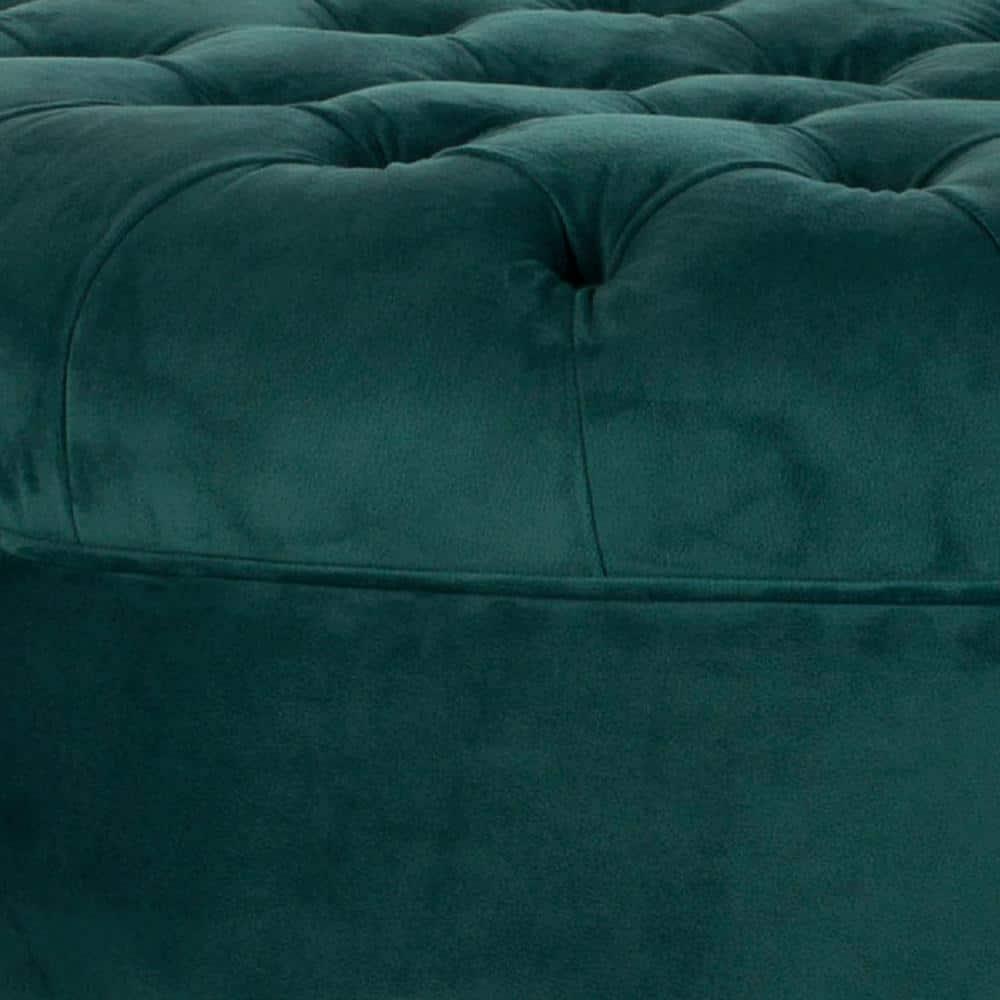 SAFAVIEH Clara Tufted Round Ottoman Marine
