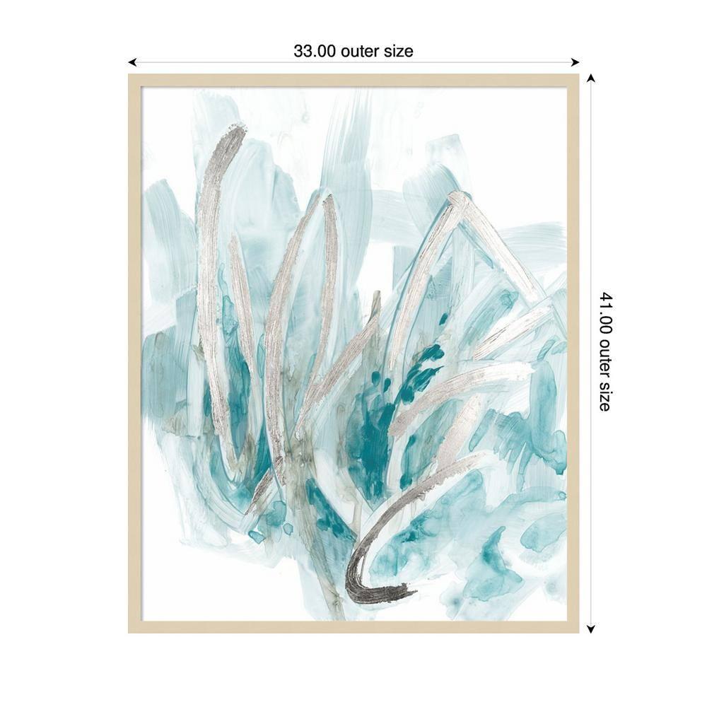 Amanti Art 33"x41" Embellished Aquatic Energy II by June Erica Vess Wood Framed Wall Art Print