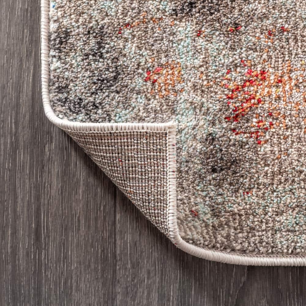 JONATHAN Y Contemporary POP Modern Abstract Vintage Cream/Orange 3 ft. x 5 ft. Area Rug