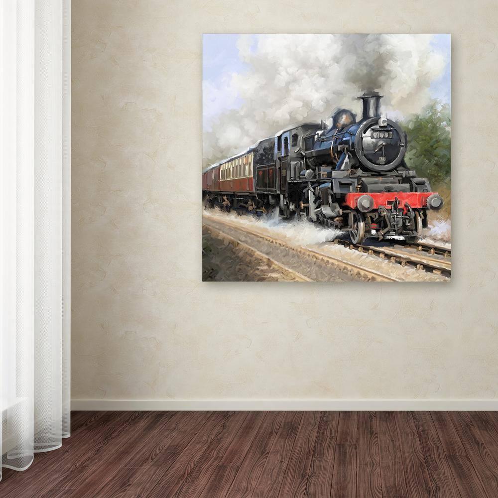 The Macneil Studio 'Steam train Square' Canvas Art