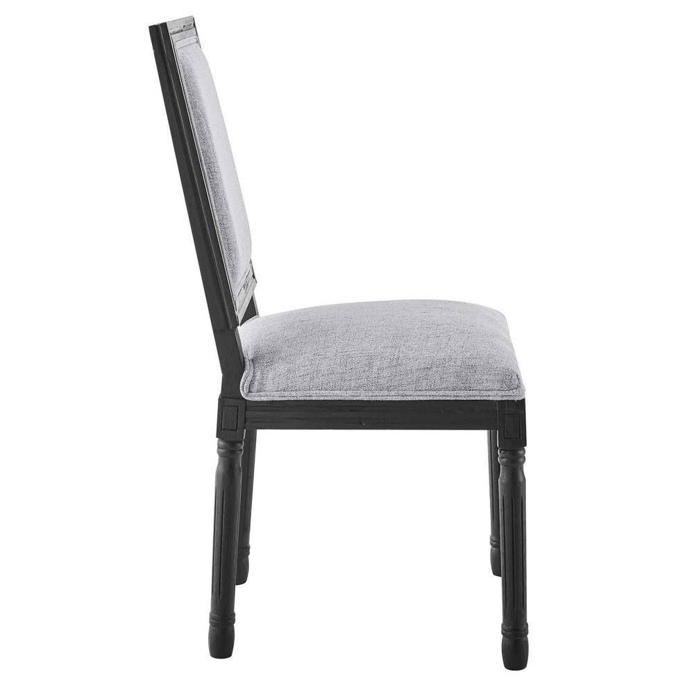 Modway Court French Vintage Upholstered Fabric Dining Side Chair