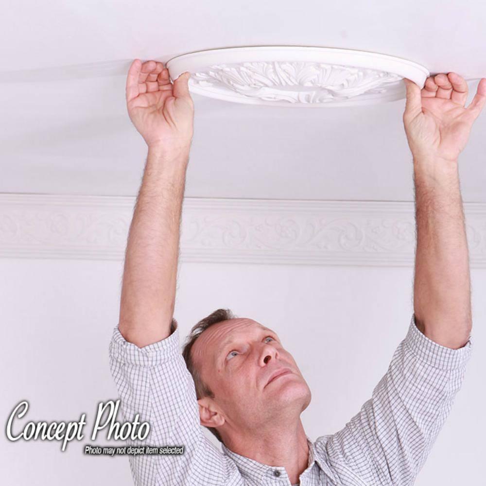 Architectural Products by Outwater L.L.C. 2-1/2 in x 5-7/8 in x 6 in Long Polyurethane Floral Crown Moulding Sample