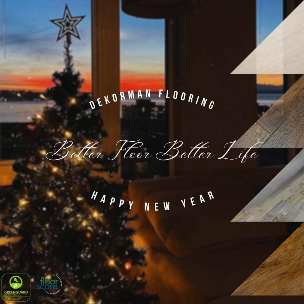 Dekorman Silverlake Golden Moab Pine 7.1 in. W x 48 in. x 5mm/20mil L Click Lock Waterproof Luxury Vinyl Plank Flooring (23.6 sqft/case)