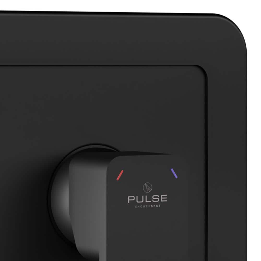 Tru-Temp 1-Handle Pressure Balanced 1/2 in. Rough-In Valve Trim Kit in Matte Black (Valve Included)