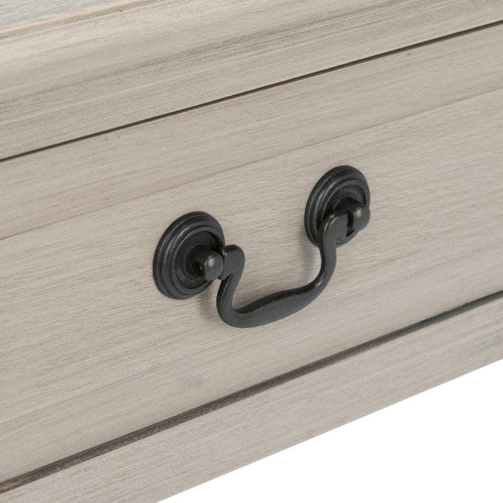 Whitney 1 Drawer Accent Table - Greige - Safavieh.