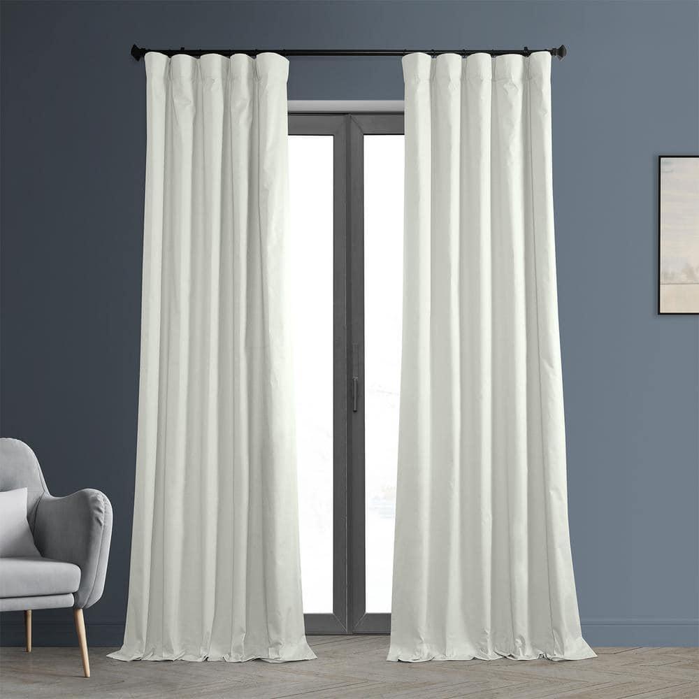 Fresh Popcorn Solid Cotton Blackout Curtain (1 Panel), Fresh Popcorn, 50W X 84L