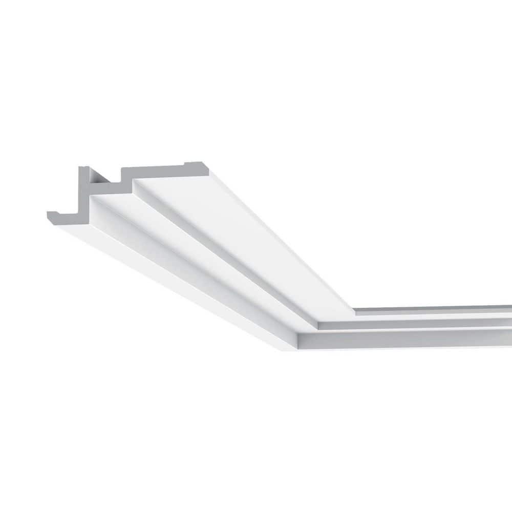 1-5/8 in x 4-1/2 in x 78-3/4 in Primed White Plain Polystyrene Crown Moulding (Set of 12)