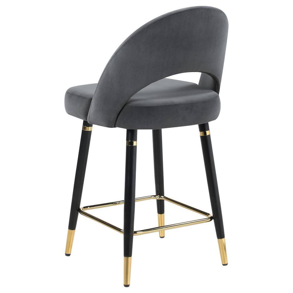 Antionette Arched Back Upholstered Counter Height Stools (Set Of 2)