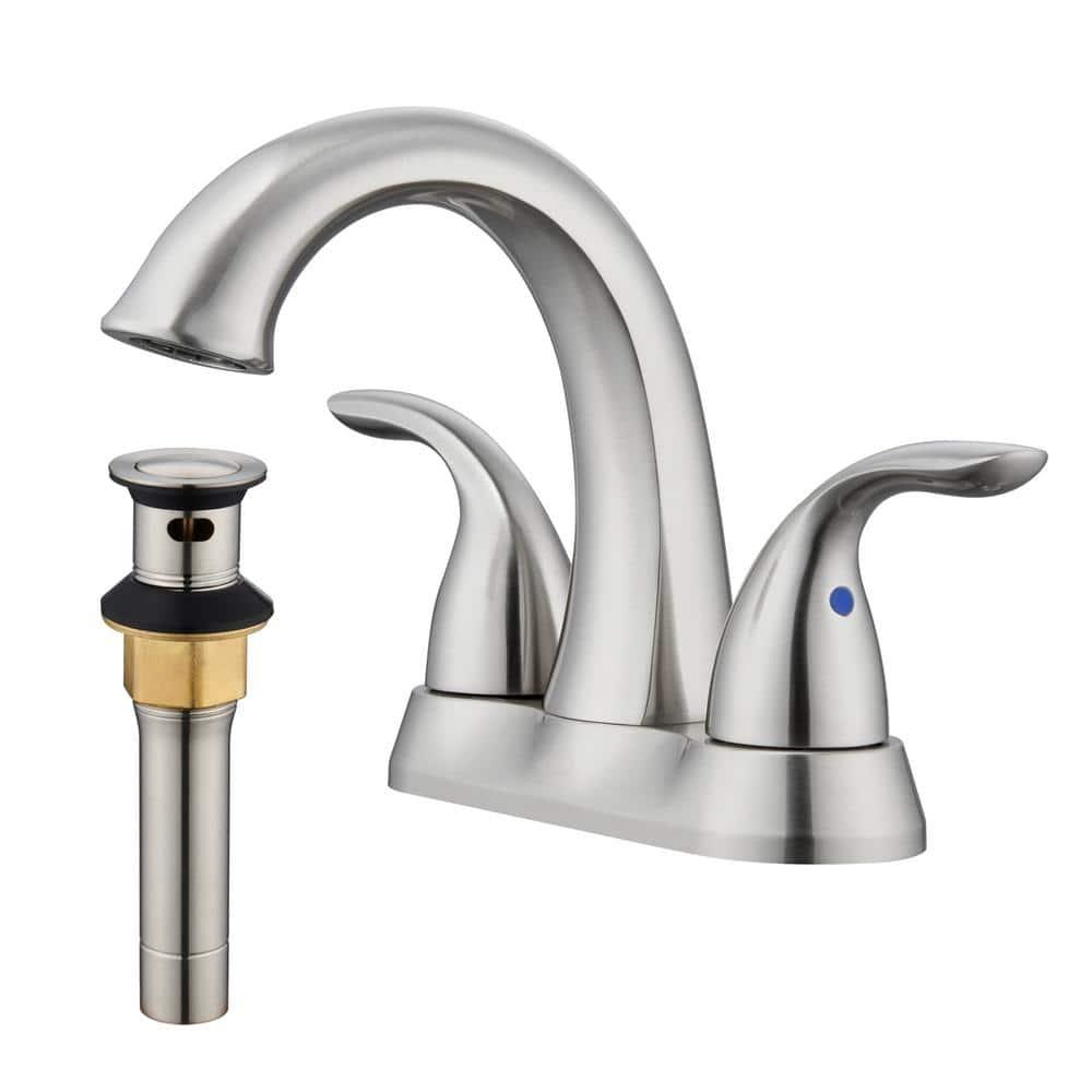 1.2 Flow Centerset Bathroom Sink Faucet with Drain