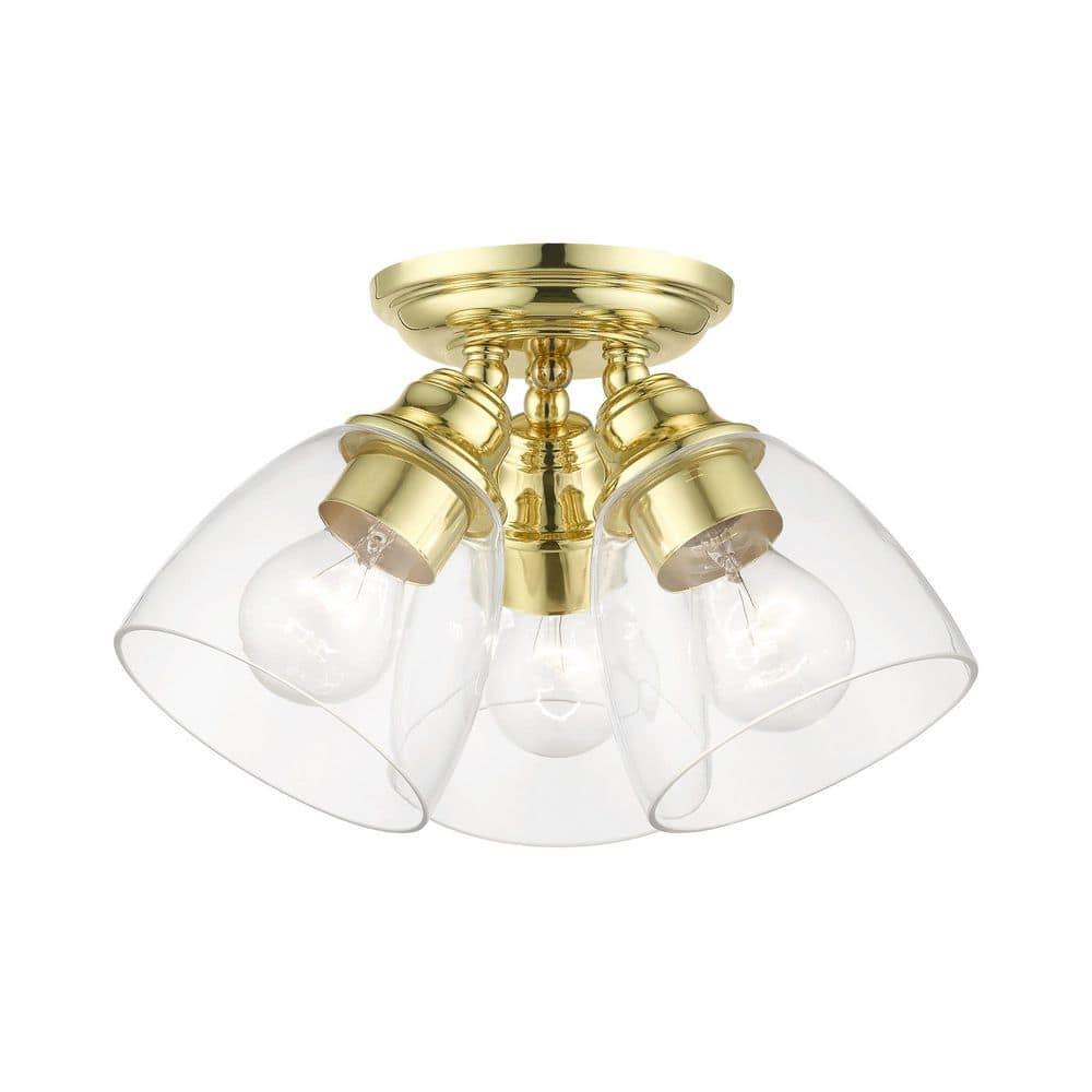 Gunnbjorn 3-Light 14.25" Semi Flush Mount