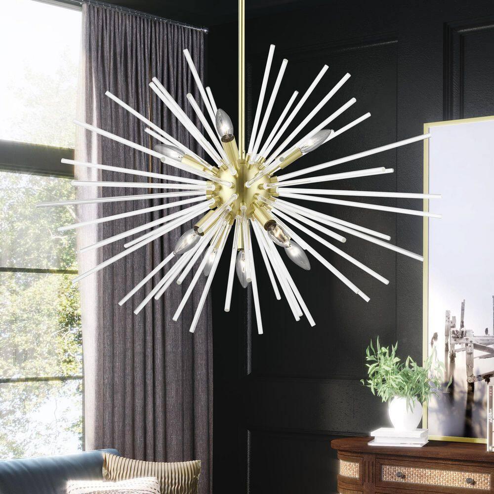 Livex Lighting Utopia 9 - Light Pendant in  Satin Brass