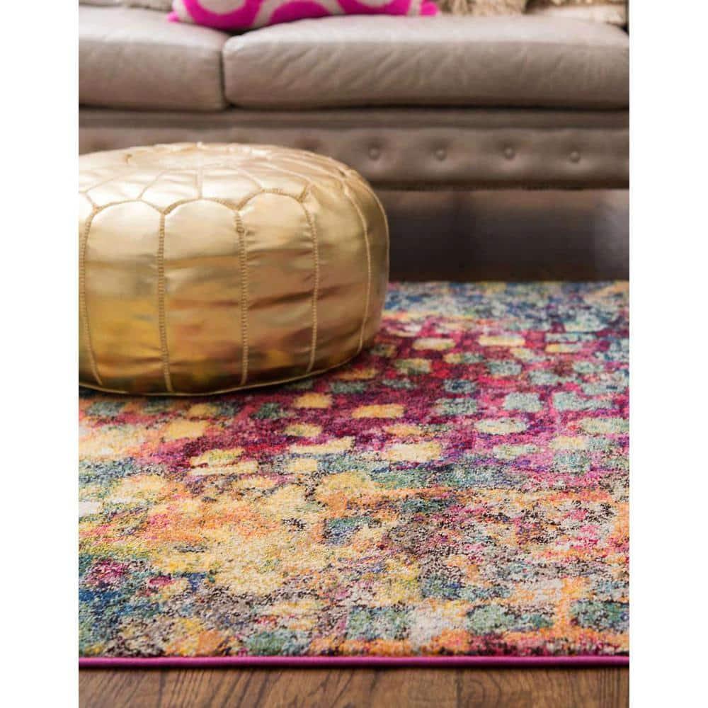 Unique Loom 6' 1 x 9' 0 Jardin Ivy Multi Area Rug