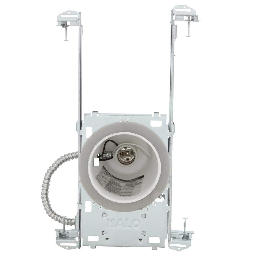 Halo White 4.375 in. W Aluminum Incandescent Recessed Lighting Housing