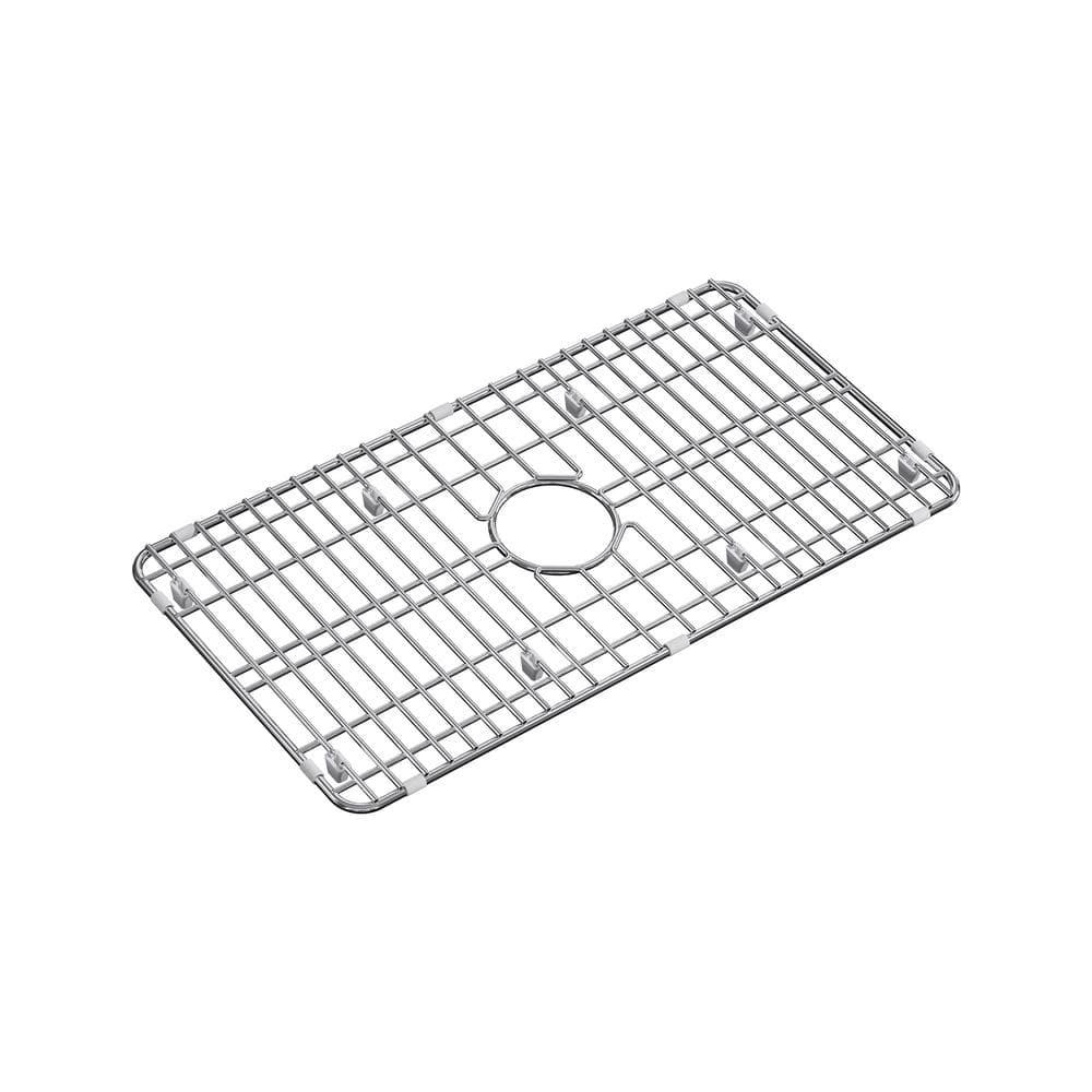33" L x 20" W Fireclay Farmhouse Kitchen Sink with Sink Grid and Basket Strainer