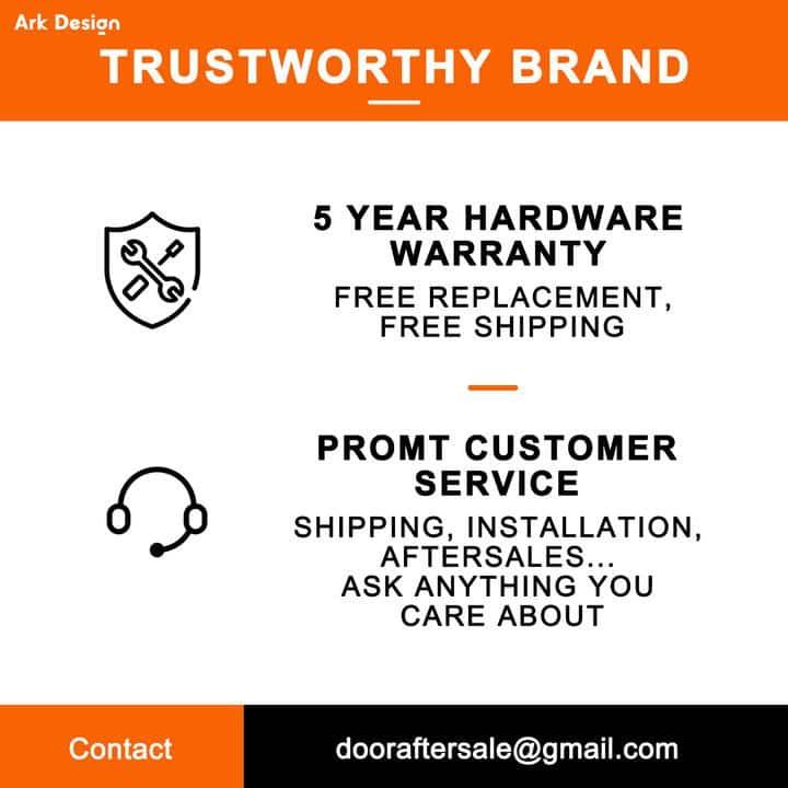 ARK DESIGN 80” Tempered 1 Lite Frosted Glass White Closet Sliding Door with Hardware & Handles