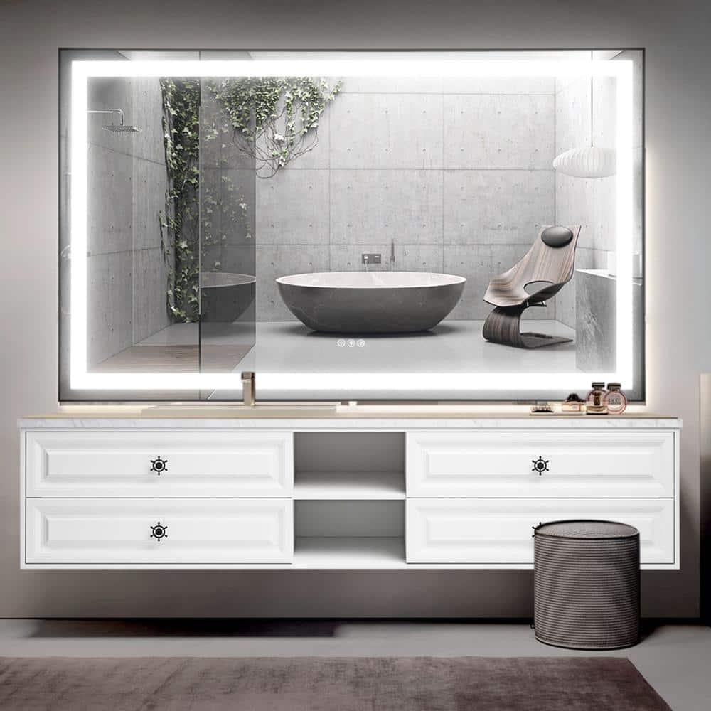 AMANI Eleen 96 In. W X 23 In. D X 22 In. H Bath Vanity Cabinet Without Top