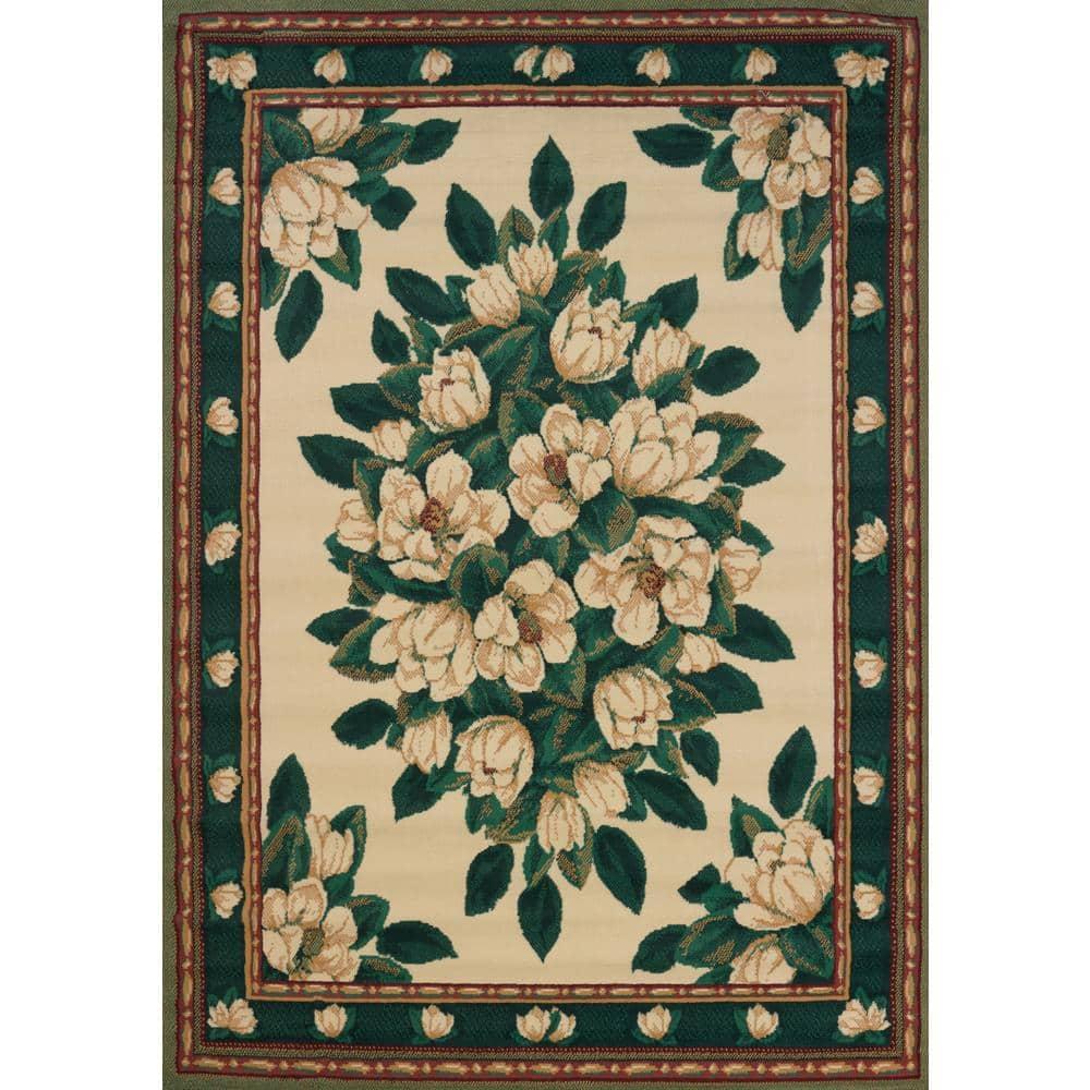 United Weavers Brunswick Eloise Traditional Floral Area Rug, Cream, 5'3" x 7'6"