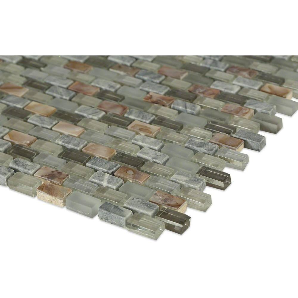 Paradox 0.37" x 0.62" Natural Stone Mosaic Tile