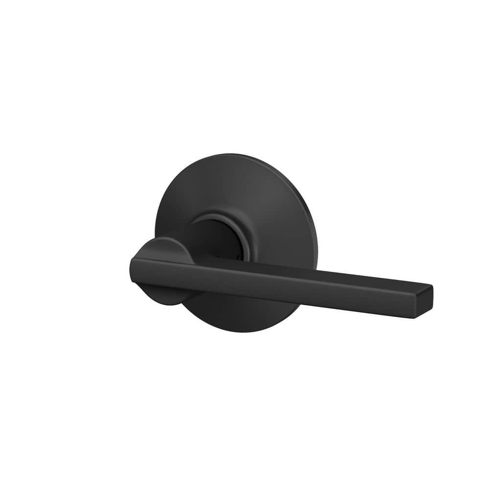 Schlage Latitude Matte Black Passage Lever Right or Left Handed